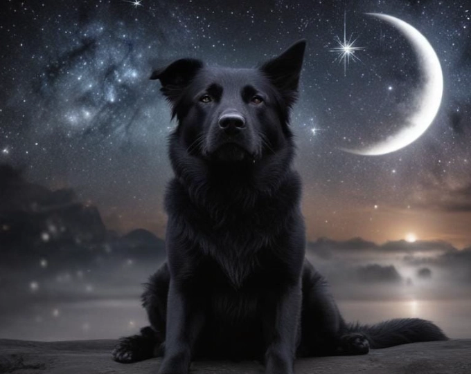 is a black dog dream good or bad
