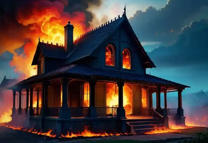 house on fire dream interpretation