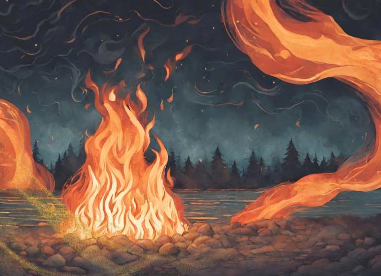 dreaming of fire