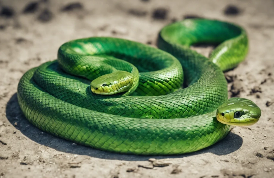 what does a green snake in a dream mean